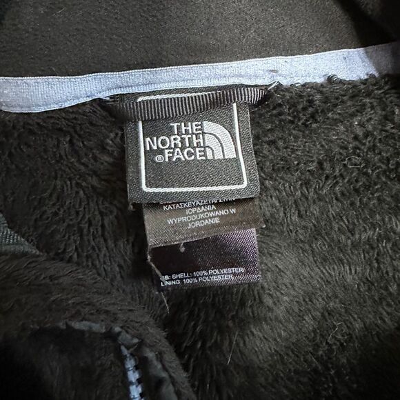 The North Face Black/Lavender Purple Plush Fleece Fuzzy Zip Up Jacket - Picture 9 of 11